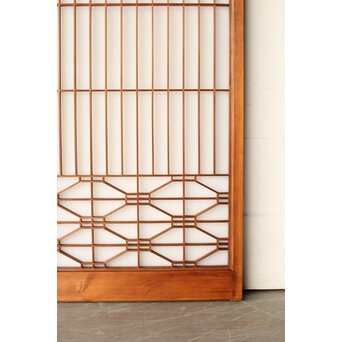 乳白色アクリル板 組子書院 4枚1組　R0448 