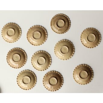 御深井釉 ひだ皿 10枚1組　P505 