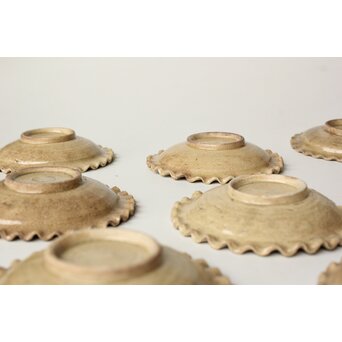 御深井釉 ひだ皿 10枚1組　P505 