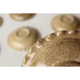 御深井釉 ひだ皿 10枚1組　P505 