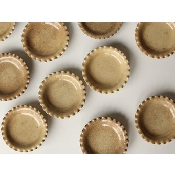 御深井釉 ひだ皿 10枚1組　P505 