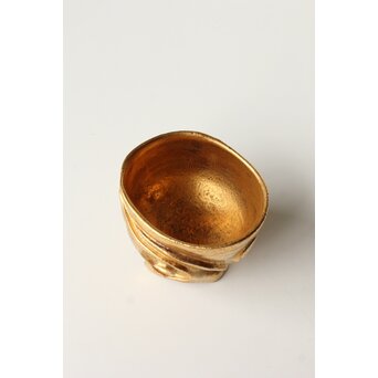 安食ひろ 金彩刻文盃　P506 