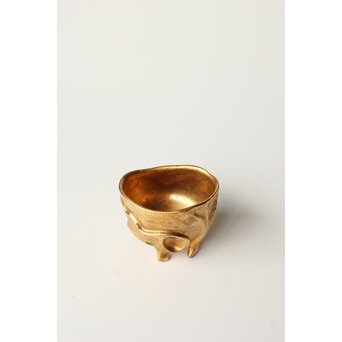 安食ひろ 金彩刻文盃　P506 