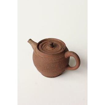 初代か 杉江寿門 後手南蛮手急須　P507 