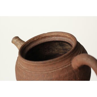 初代か 杉江寿門 後手南蛮手急須　P507 