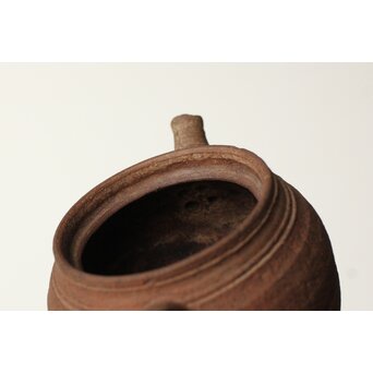 初代か 杉江寿門 後手南蛮手急須　P507 