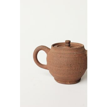 初代か 杉江寿門 後手南蛮手急須　P507 