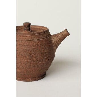 初代か 杉江寿門 後手南蛮手急須　P507 