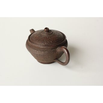 沢田菅江 常滑 後手南蛮手急須　P508 