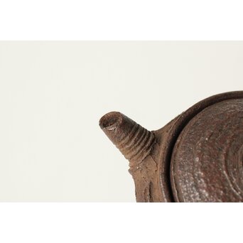 沢田菅江 常滑 後手南蛮手急須　P508 