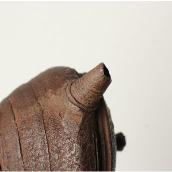 沢田菅江 常滑 後手南蛮手急須　P508 