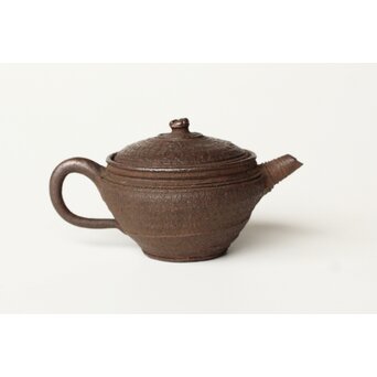 沢田菅江 常滑 後手南蛮手急須　P508 