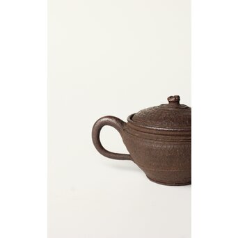 沢田菅江 常滑 後手南蛮手急須　P508 