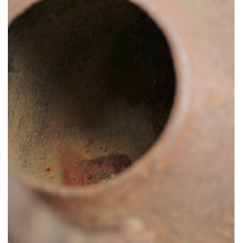 南部名工 有坂 茄子型豆提手砲口鉄瓶　M441 