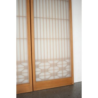 両面ガラス 組子書院 2枚1組　R0452 