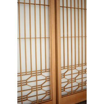 両面ガラス 組子書院 2枚1組　R0452 