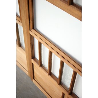 市松デザイン ガラス戸 4枚1組　GD0256Y 