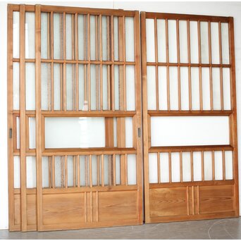 市松デザイン ガラス戸 4枚1組　GD0256Y