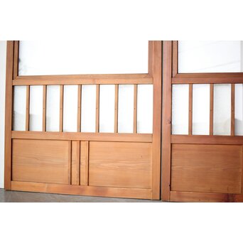 市松デザイン ガラス戸 4枚1組　GD0256Y 