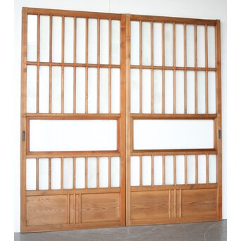 市松デザイン ガラス戸 4枚1組　GD0256Y 