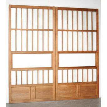 市松デザイン ガラス戸 4枚1組　GD0256Y 