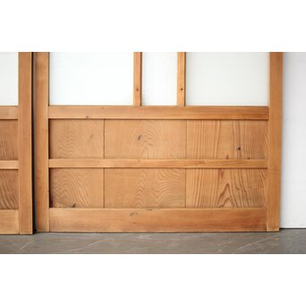 白木ガラス戸 2枚1組　GD0257 