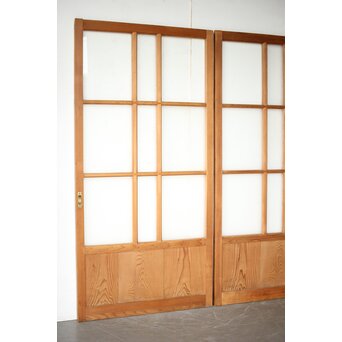 白木ガラス戸 2枚1組　GD0257 