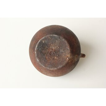 龍寿堂 浄寿 丸形鉄瓶 湯沸 銀摘蓋　M443 