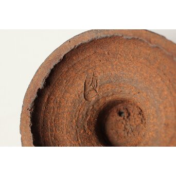 初代か 杉江寿門 後手南蛮手勾玉紋急須　P509 