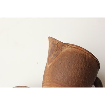 初代か 杉江寿門 後手南蛮手勾玉紋急須　P509 