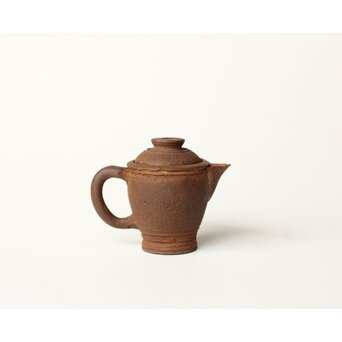 初代か 杉江寿門 後手南蛮手勾玉紋急須　P509