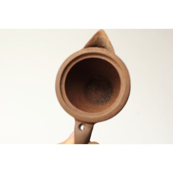 初代か 杉江寿門 後手南蛮手勾玉紋急須　P509 