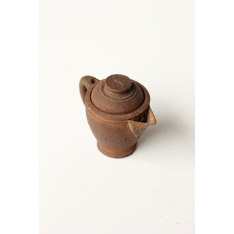 初代か 杉江寿門 後手南蛮手勾玉紋急須　P509 