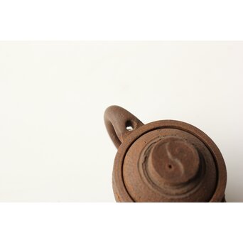 初代か 杉江寿門 後手南蛮手勾玉紋急須　P509 