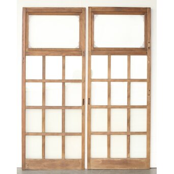 レトロガラス戸 2枚1組　GD0258 ウラ