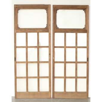 レトロガラス戸 2枚1組　GD0258