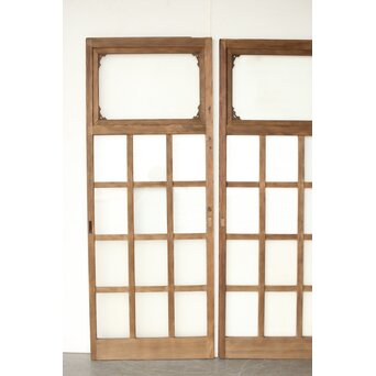 レトロガラス戸 2枚1組　GD0258 
