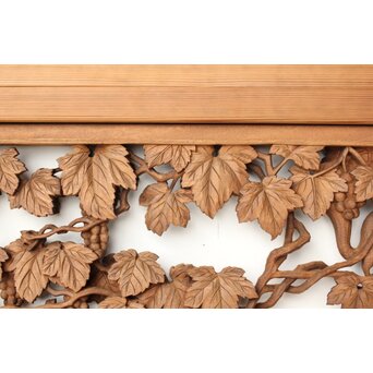 大島五雲 井波彫刻 葡萄と栗鼠 2枚1組　R0453 