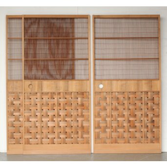 意匠簀戸 3枚1組　F275Y 3枚並べて