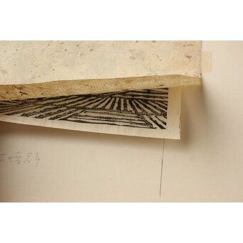 平塚運一 木版画 【新羅古墳群 慶州】Z565 