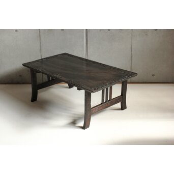 軽井沢彫 文机 卓　T481 