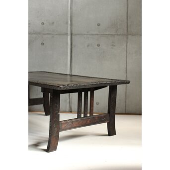 軽井沢彫 文机 卓　T481 