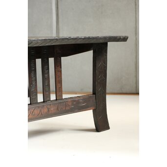 軽井沢彫 文机 卓　T481 