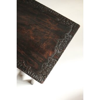 軽井沢彫 文机 卓　T481 