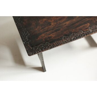 軽井沢彫 文机 卓　T481