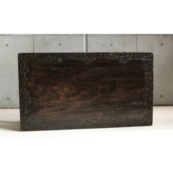 軽井沢彫 文机 卓　T481 