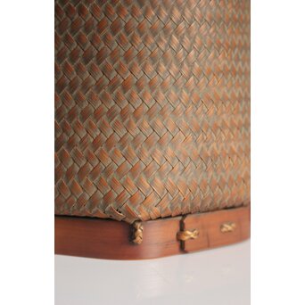 小菅吼月 竹編花籠　U366 