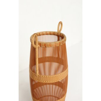 小菅吼月 竹編花籠　U367 