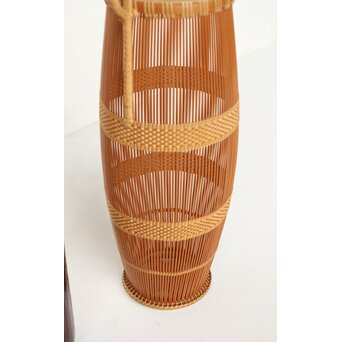 小菅吼月 竹編花籠　U367 