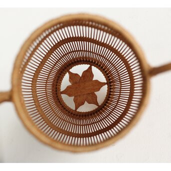 小菅吼月 竹編花籠　U367 